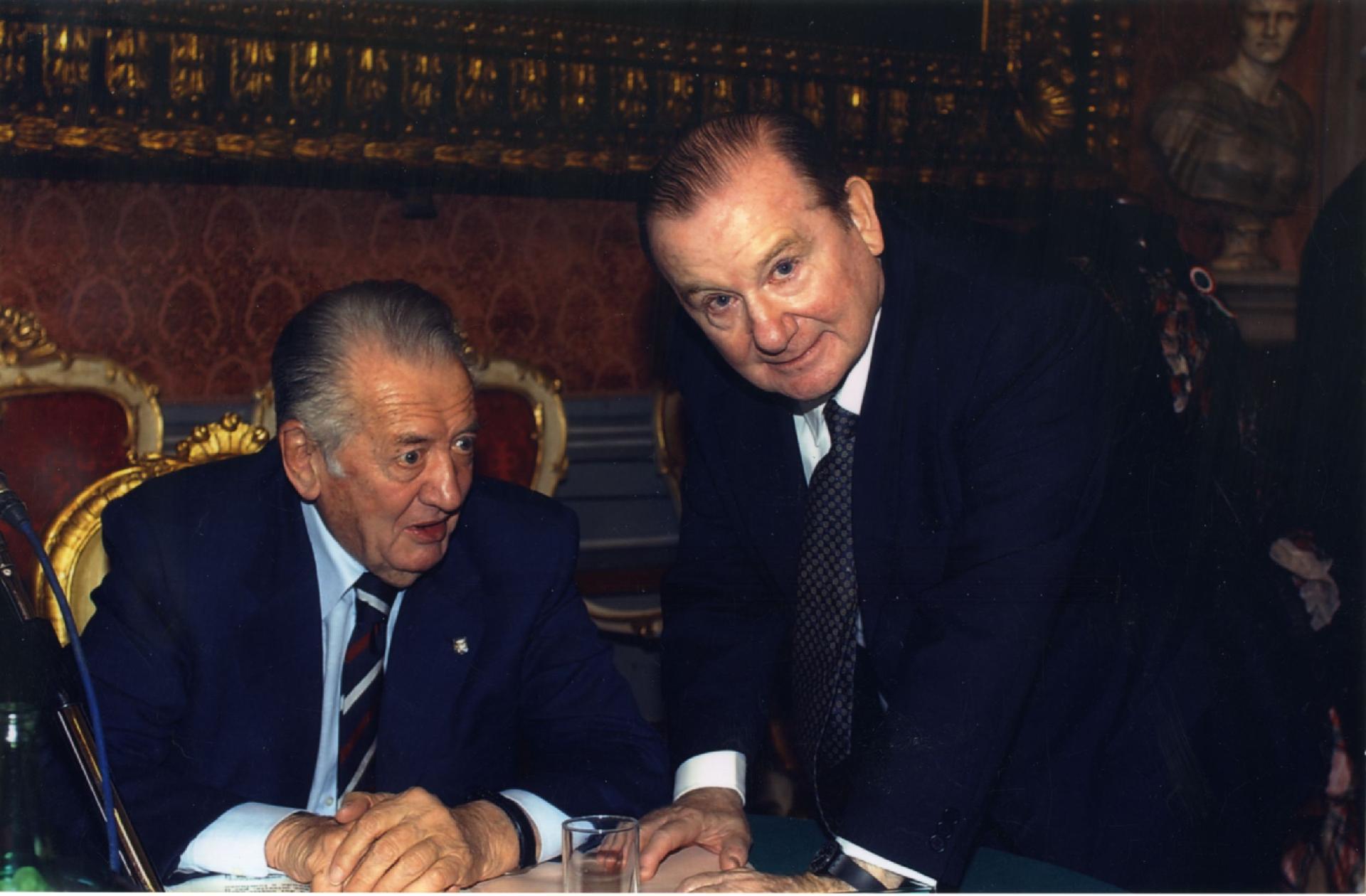 Gianni Bisiach con Mirko Tremaglia