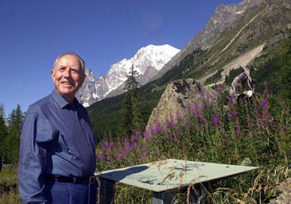 Il Presidente Ciampi in località Lavachey in Val Ferret