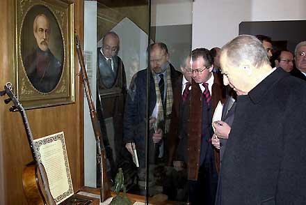 Il Presidente Ciampi in visita alla Casa di Giuseppe Mazzini, Museo del Risorgimento