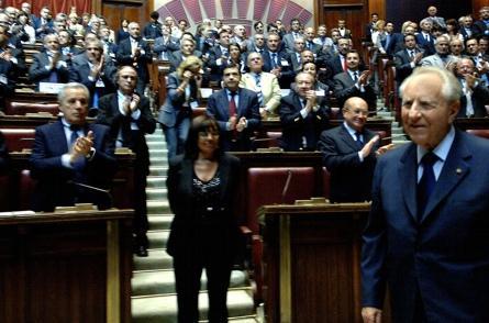 Il Presidente Ciampi nell'Aula di Montecitorio in occasione della III^ Assemblea Nazionale delle elette e degli eletti nei Consigli regionali e nelle Provincie autonome