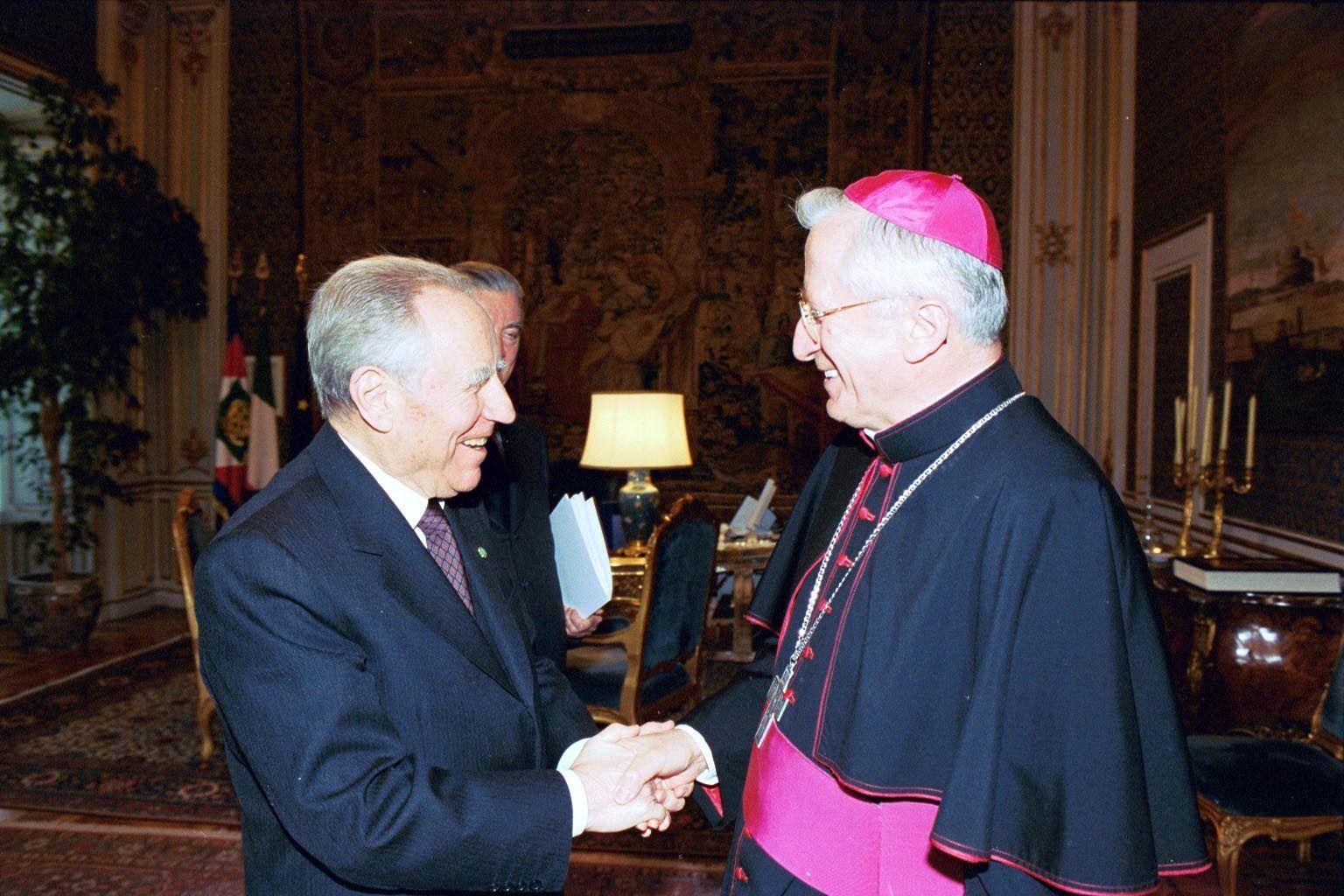 Incontro con S.E. Rev.ma Mons. Ennio Antonelli, nuovo Arcivescovo di Firenze, Palazzo del Quirinale