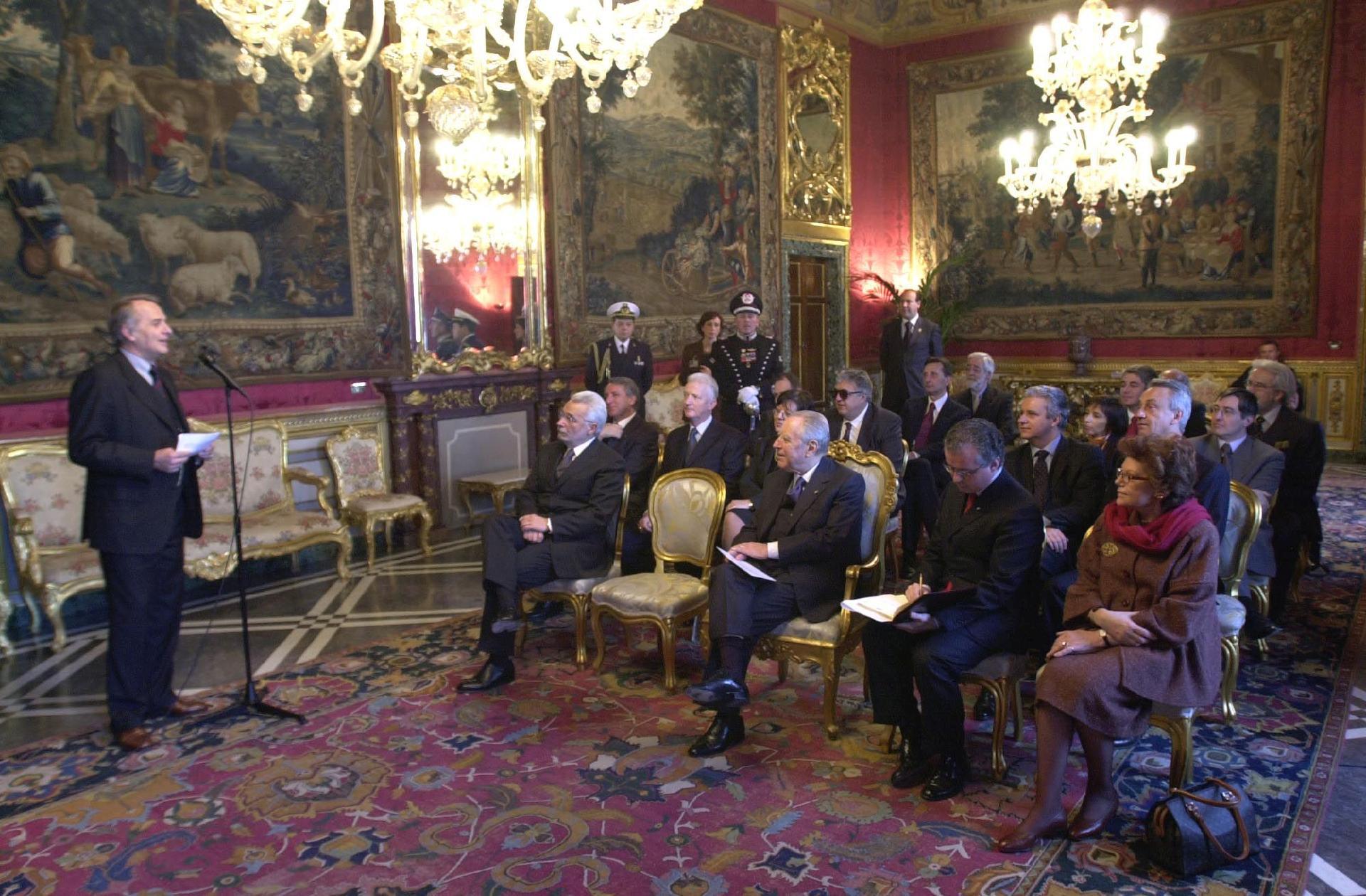 Incontro del Presidente della Repubblica con il Presidente di Pubblicità Progresso, Dott. Alberto Contri, ed il Consiglio Direttivo del sodalizio