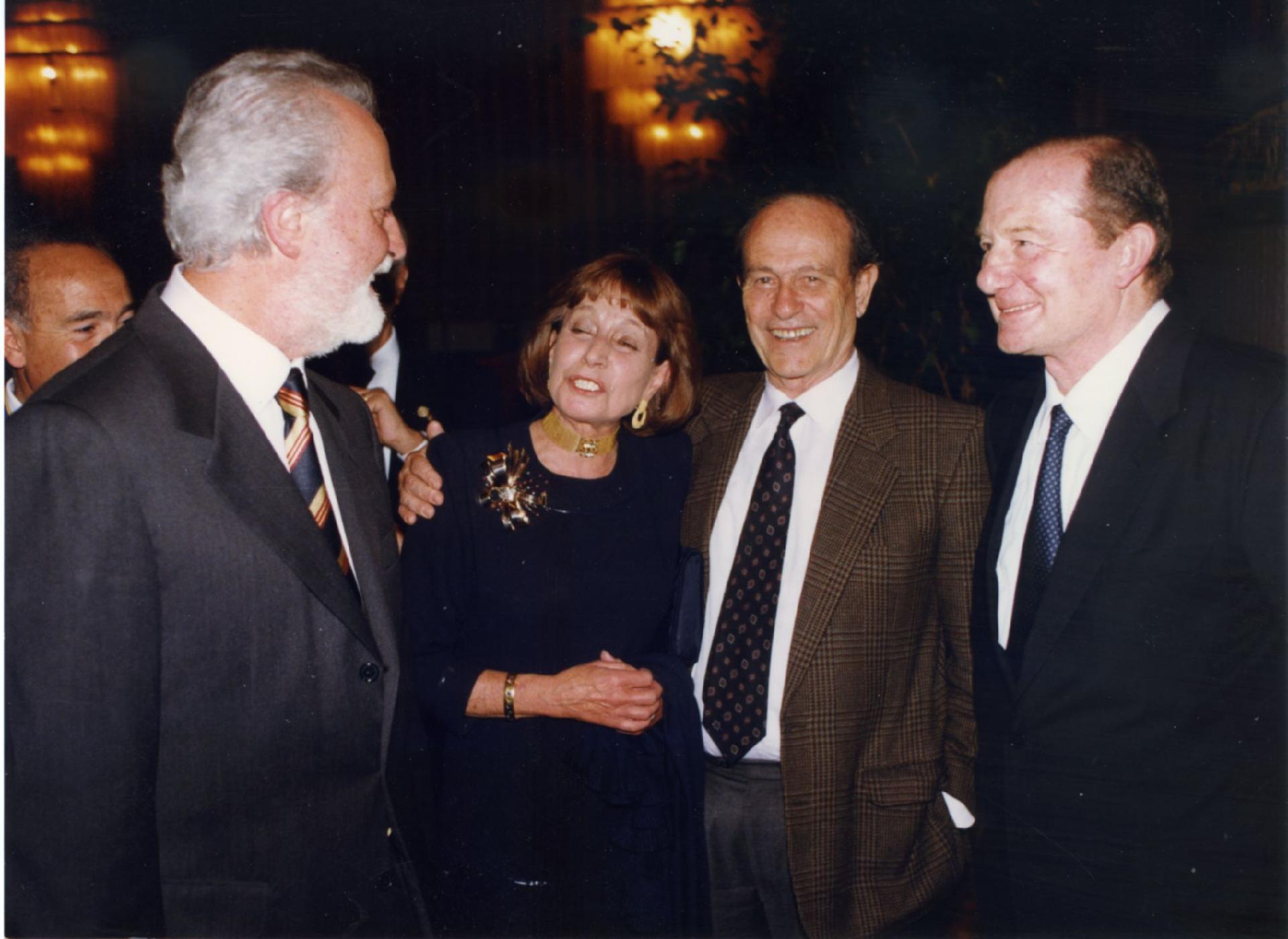 Gianni Bisiach con Eugenio Scalfari e Giorgio Bocca al &quot;Premio giornalistico Rotary Club&quot;