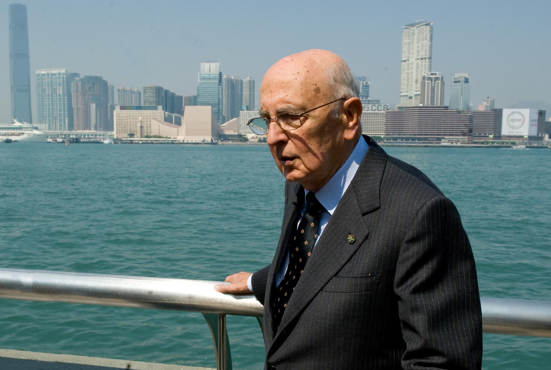 Il Presidente Giorgio Napolitano a Hong Kong