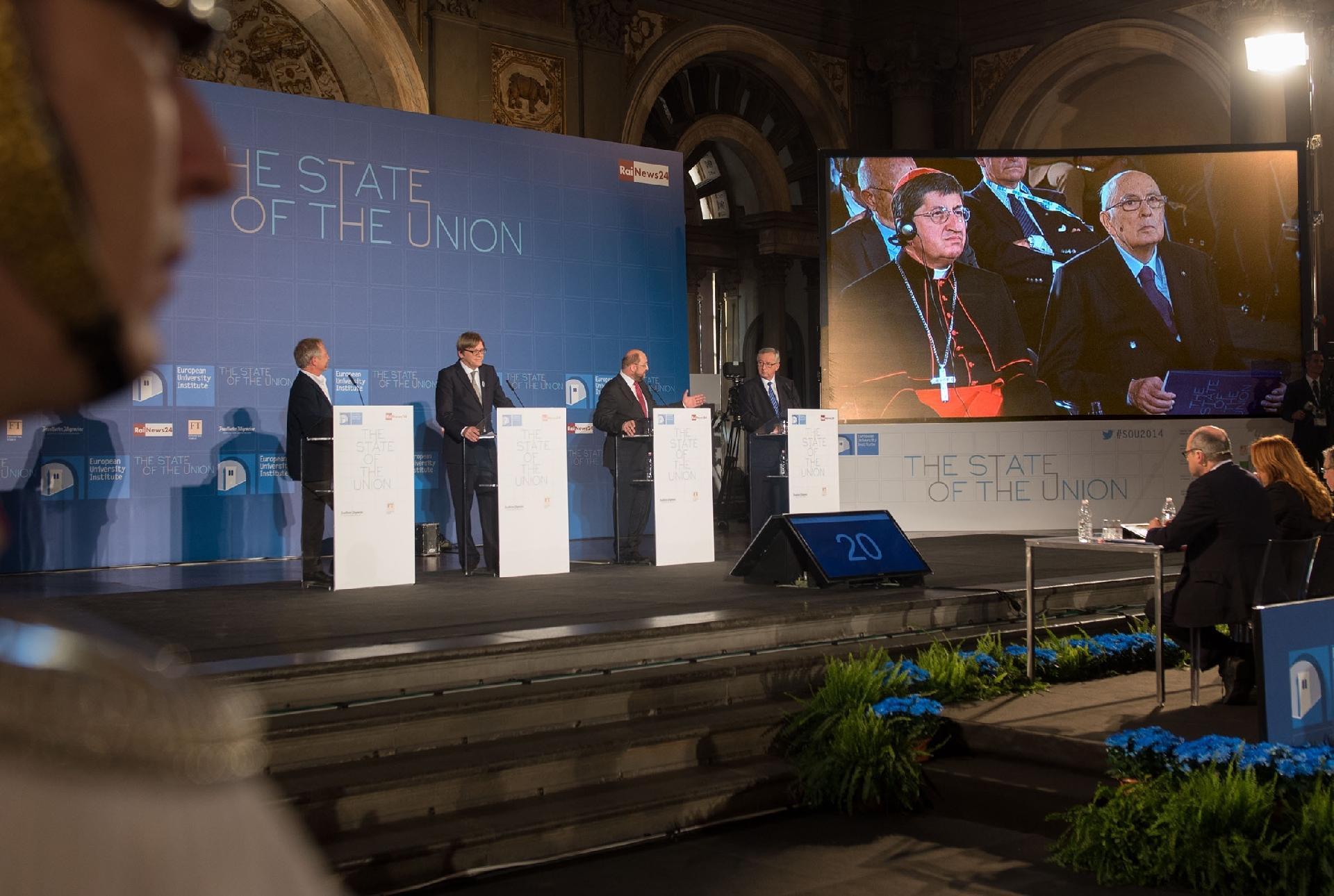 Il Presidente Giorgio Napolitano alla Conferenza "The State of the Union"
