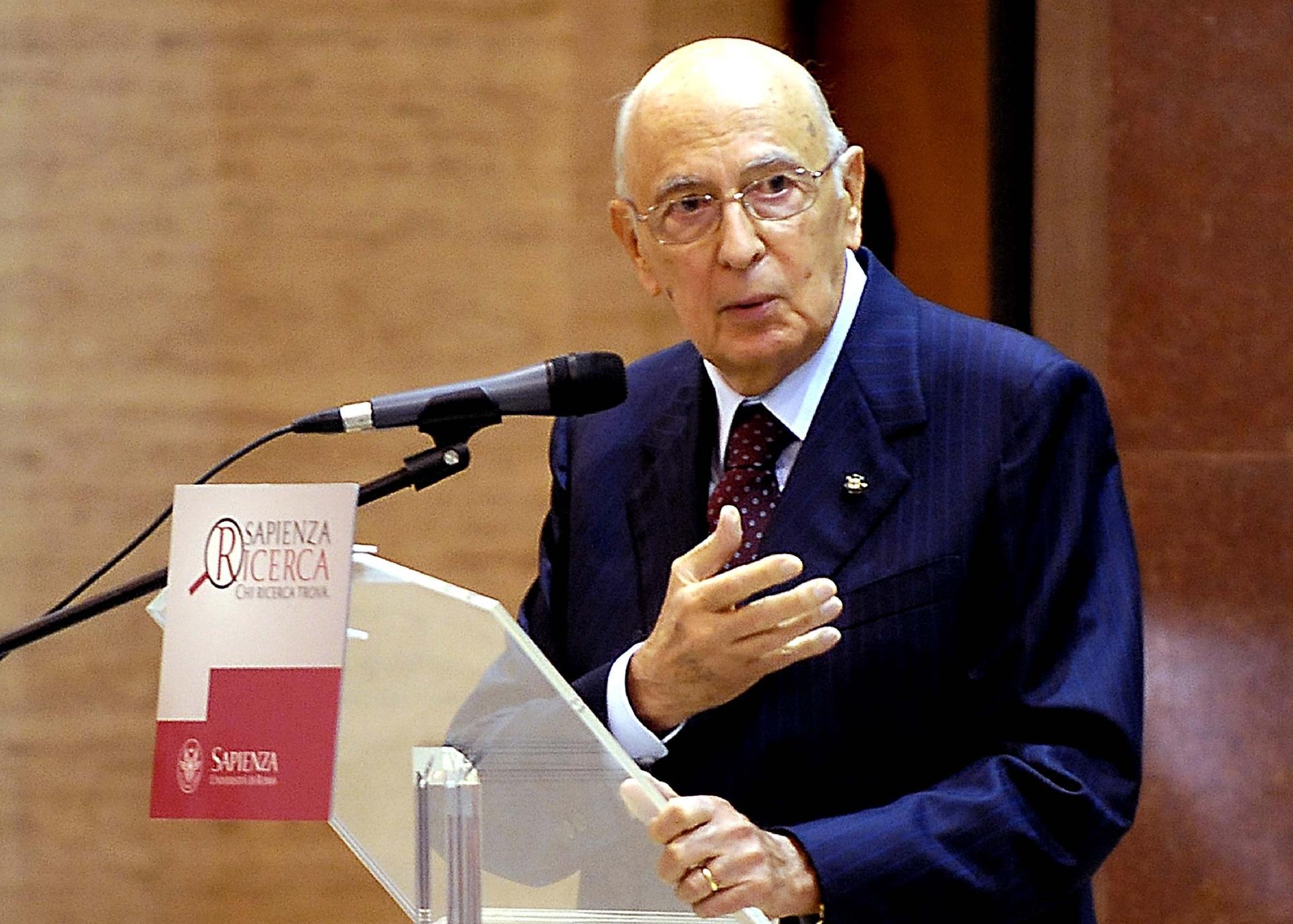 Il Presidente Giorgio Napolitano all'Università degli Studi "La Sapienza" in occasione della manifestazione "Sapienza Ricerca. Chi ricerca trova"