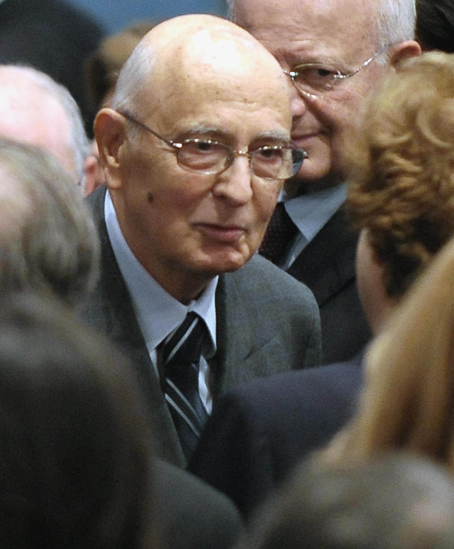 Il Presidente Giorgio Napolitano alla cerimonia di apertura della Prima Conferenza dei Prefetti alla Scuola Superiore dell'Amministrazione dell'Interno