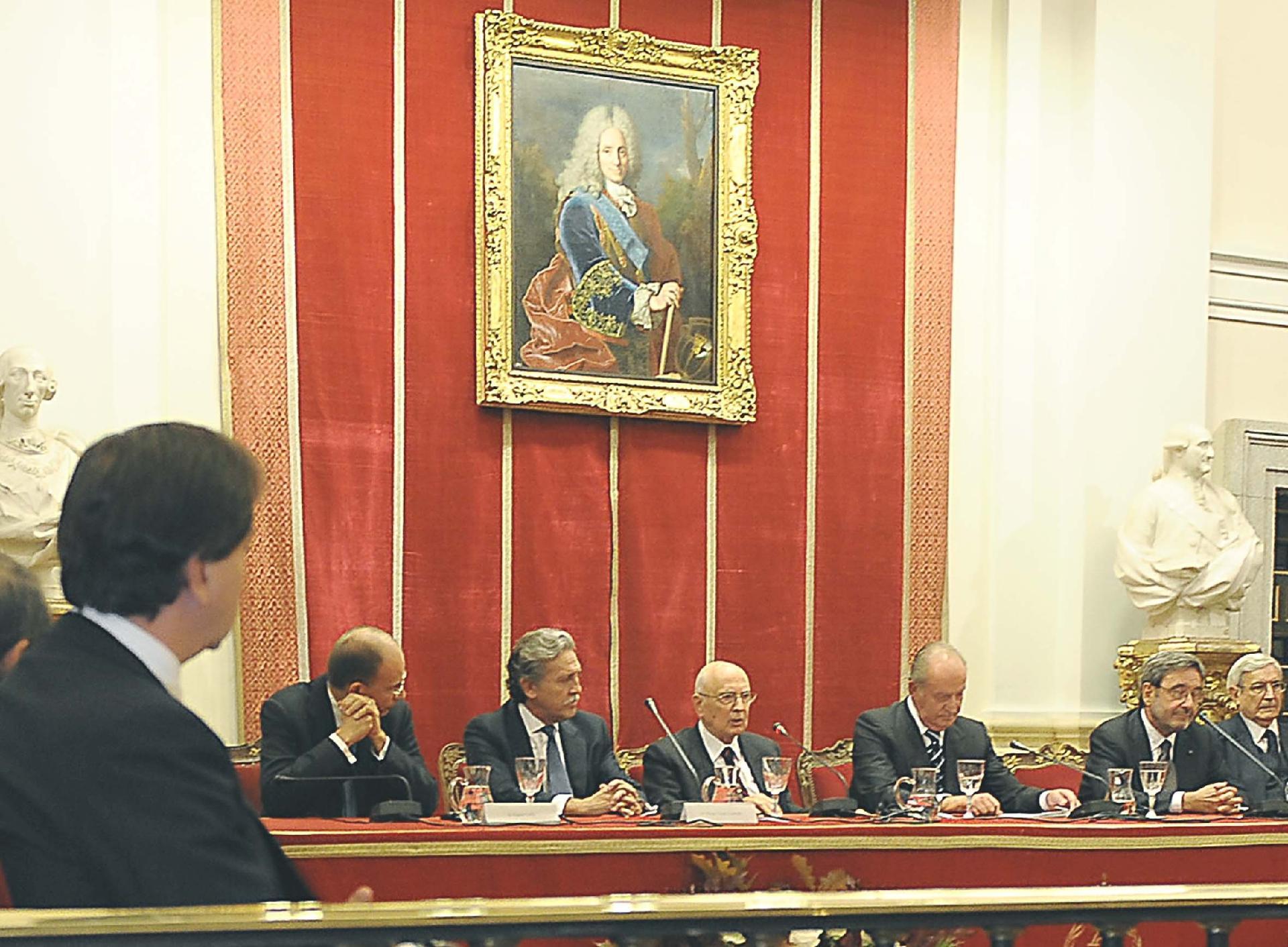 Un momento della Sessione di chiusura dei lavori del Foro di dialogo italo-spagnolo Presieduto dal Presidente Giorgio Napolitano e dal Re di Spagna Juan Carlos