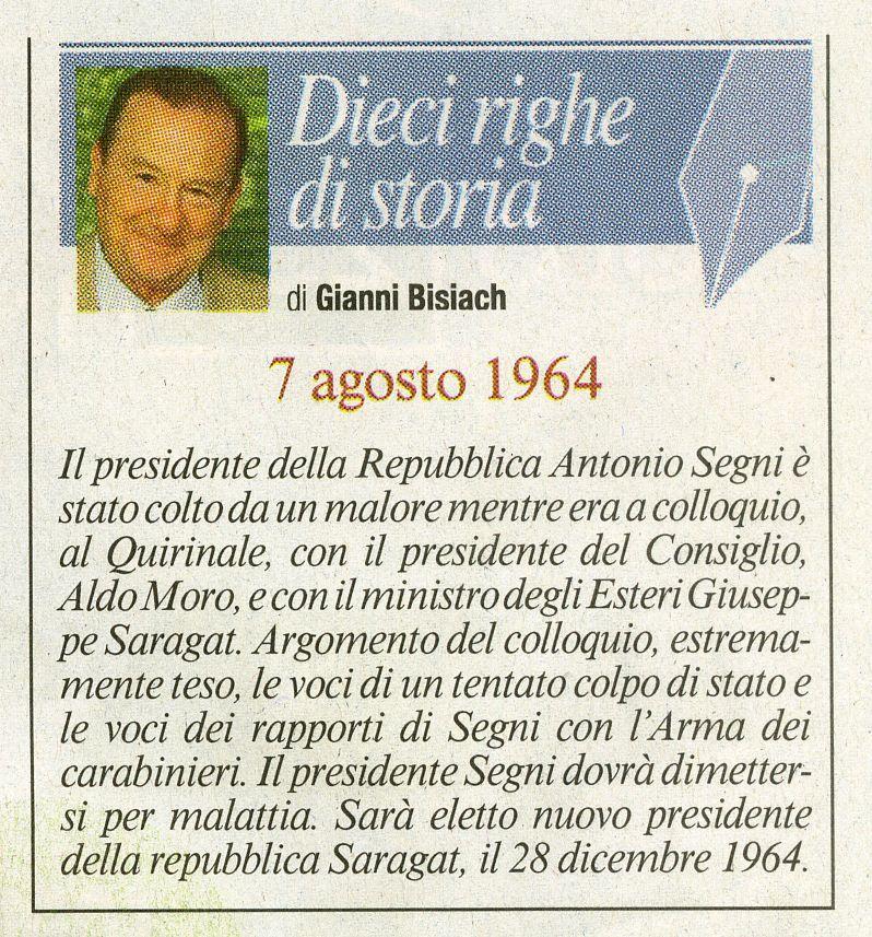 Elezioni del nuovo Presidente della Repubblica, Giuseppe Saragat, dopo le dimissioni, per malattia, di Antonio Segni