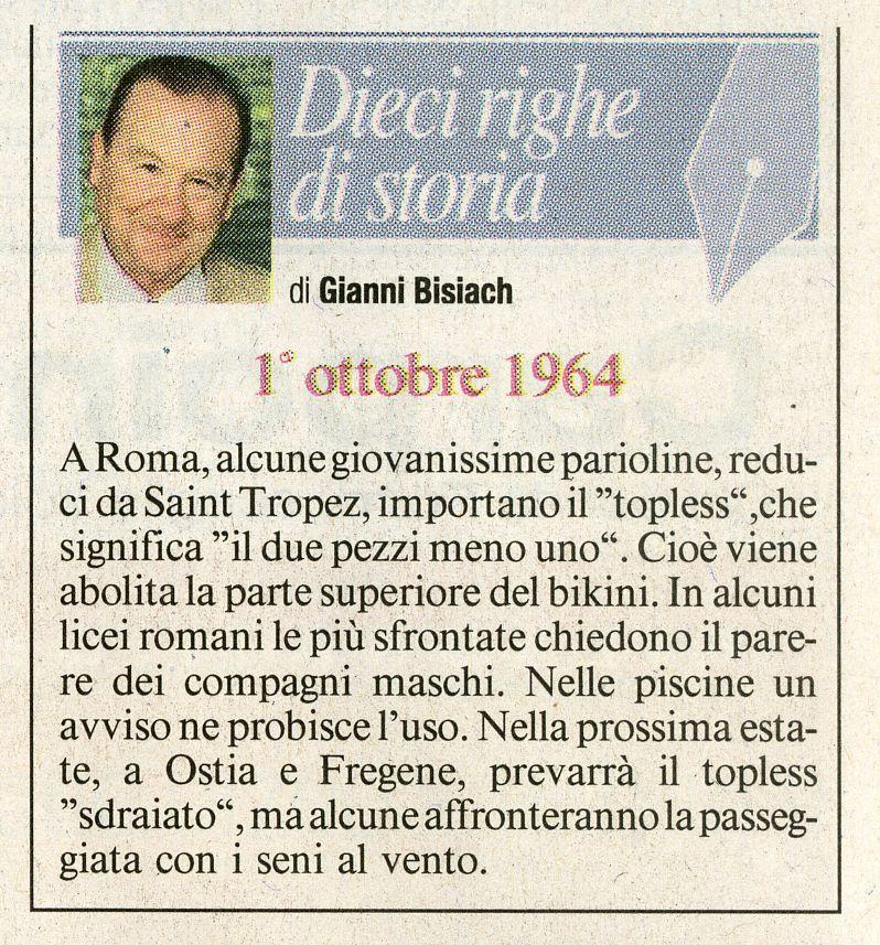 Roma, i primi topless