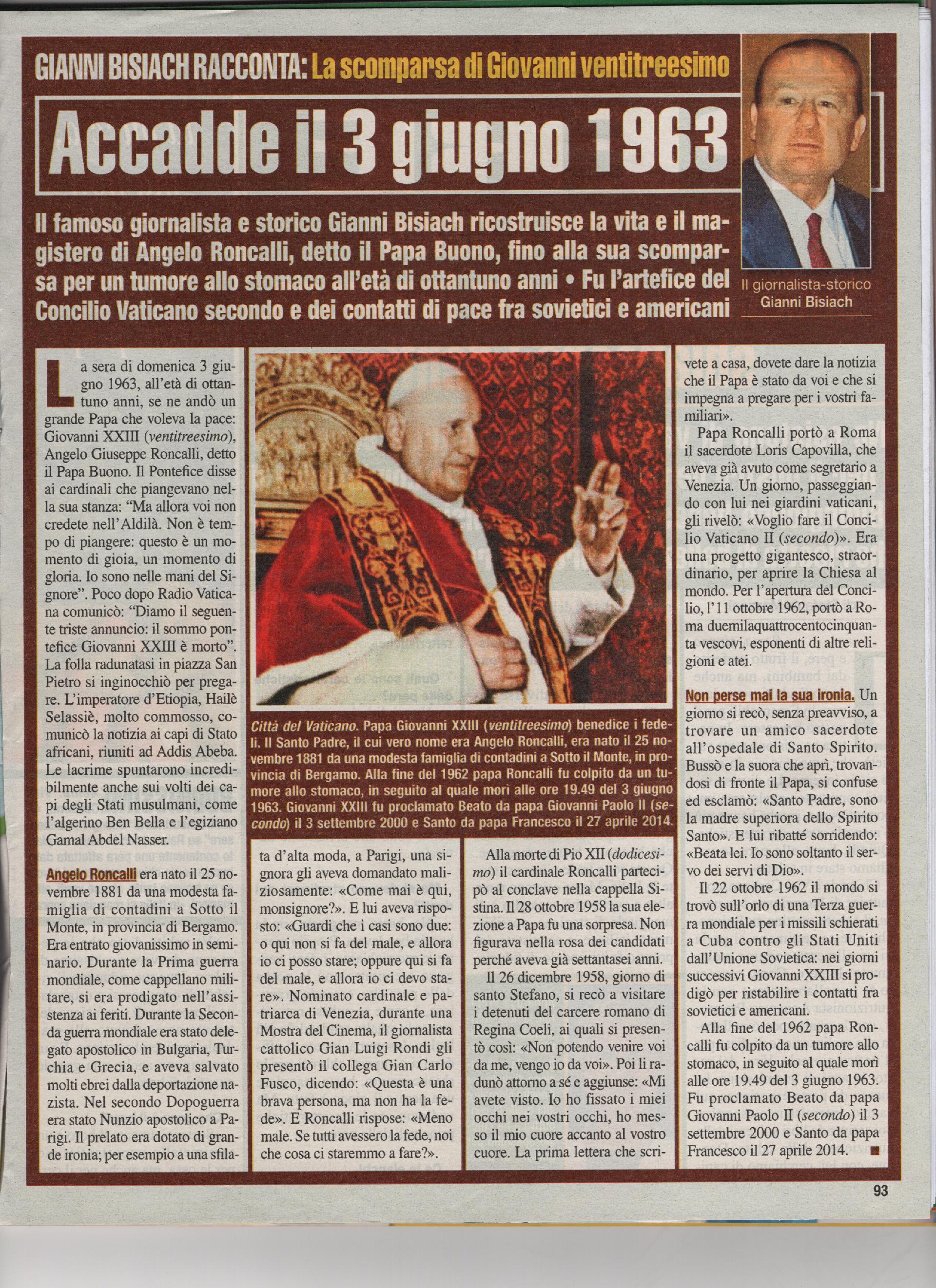 La scomparsa di Giovanni ventitreesimo