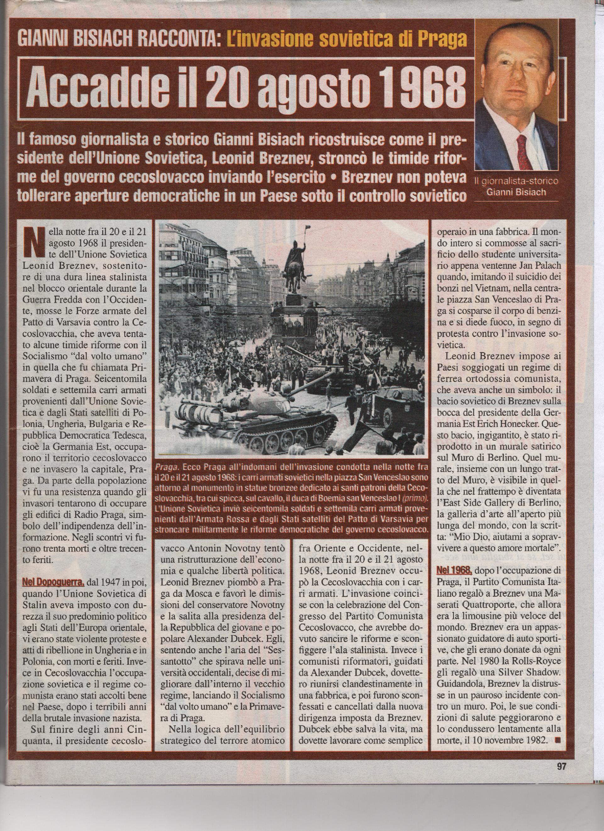 L'invasione sovietica di Praga