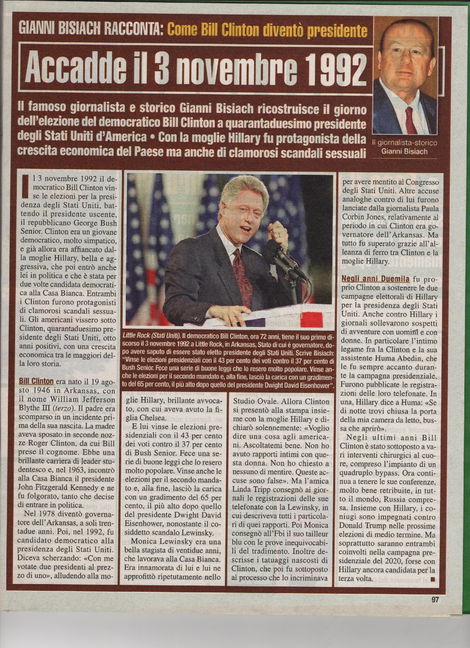 Come Bill Clinton diventò presidente
