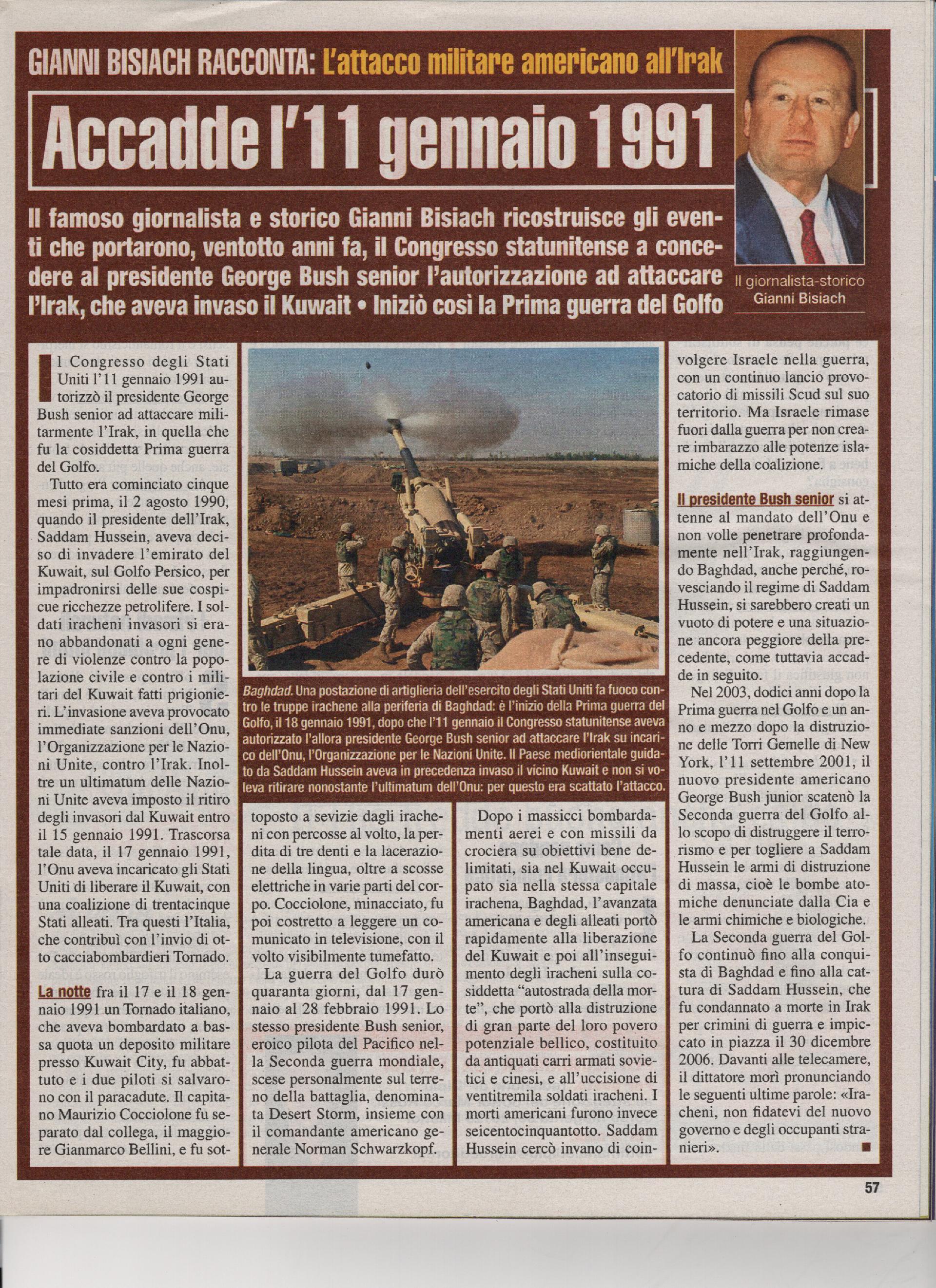 L'attacco militare americano all'Irak