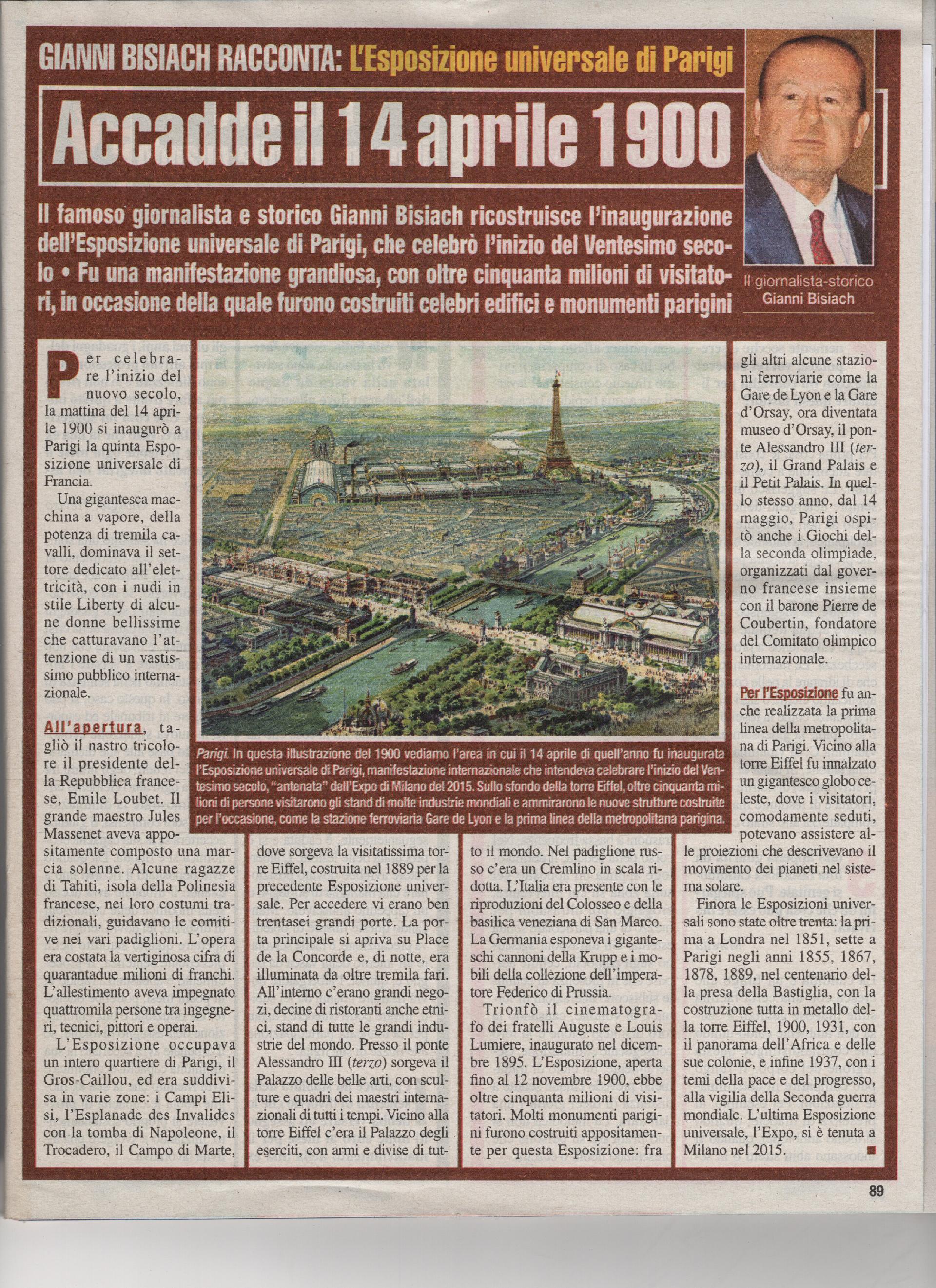 L'esposizione Universale di Parigi