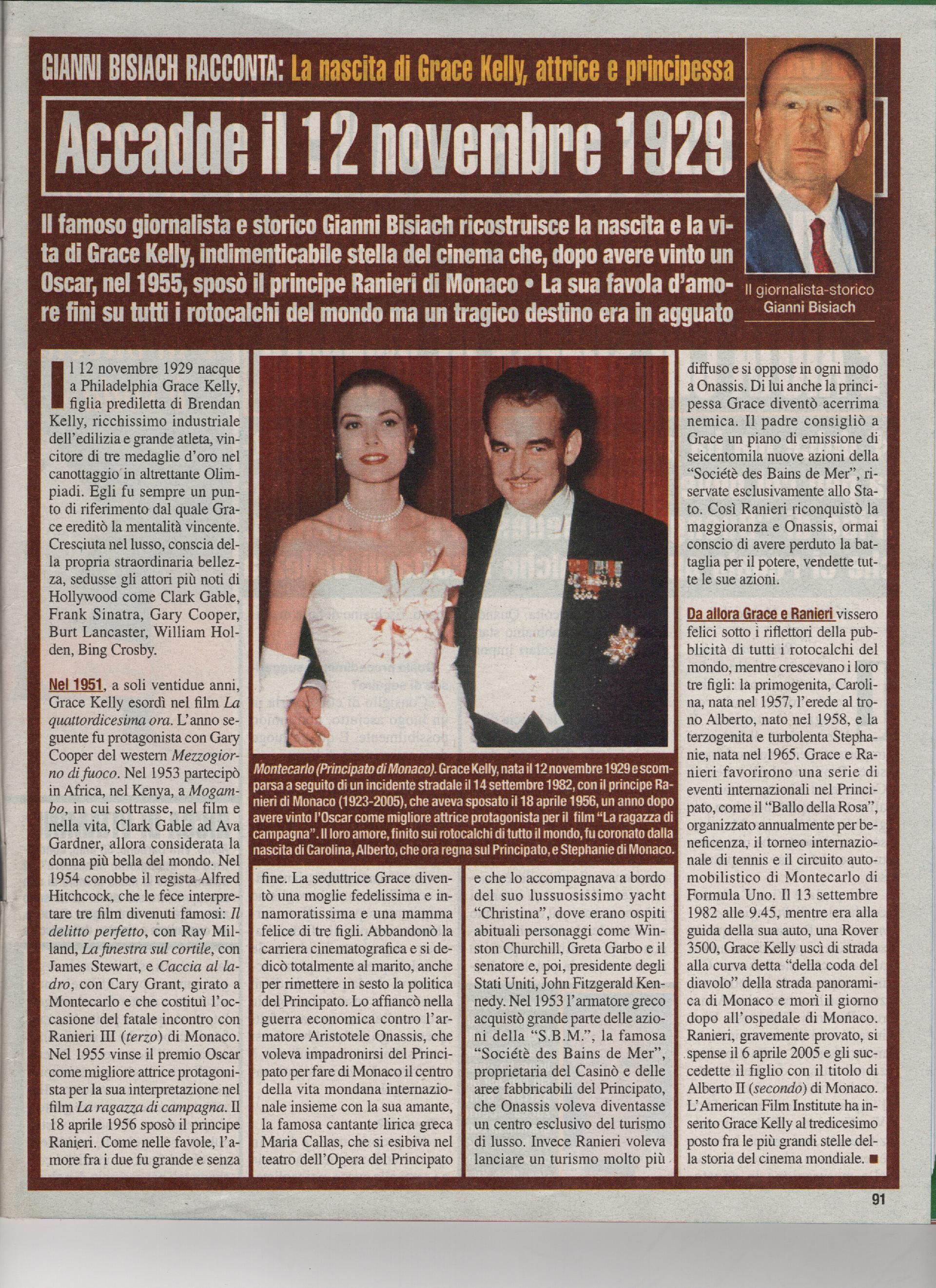 Nasce Grace kelly