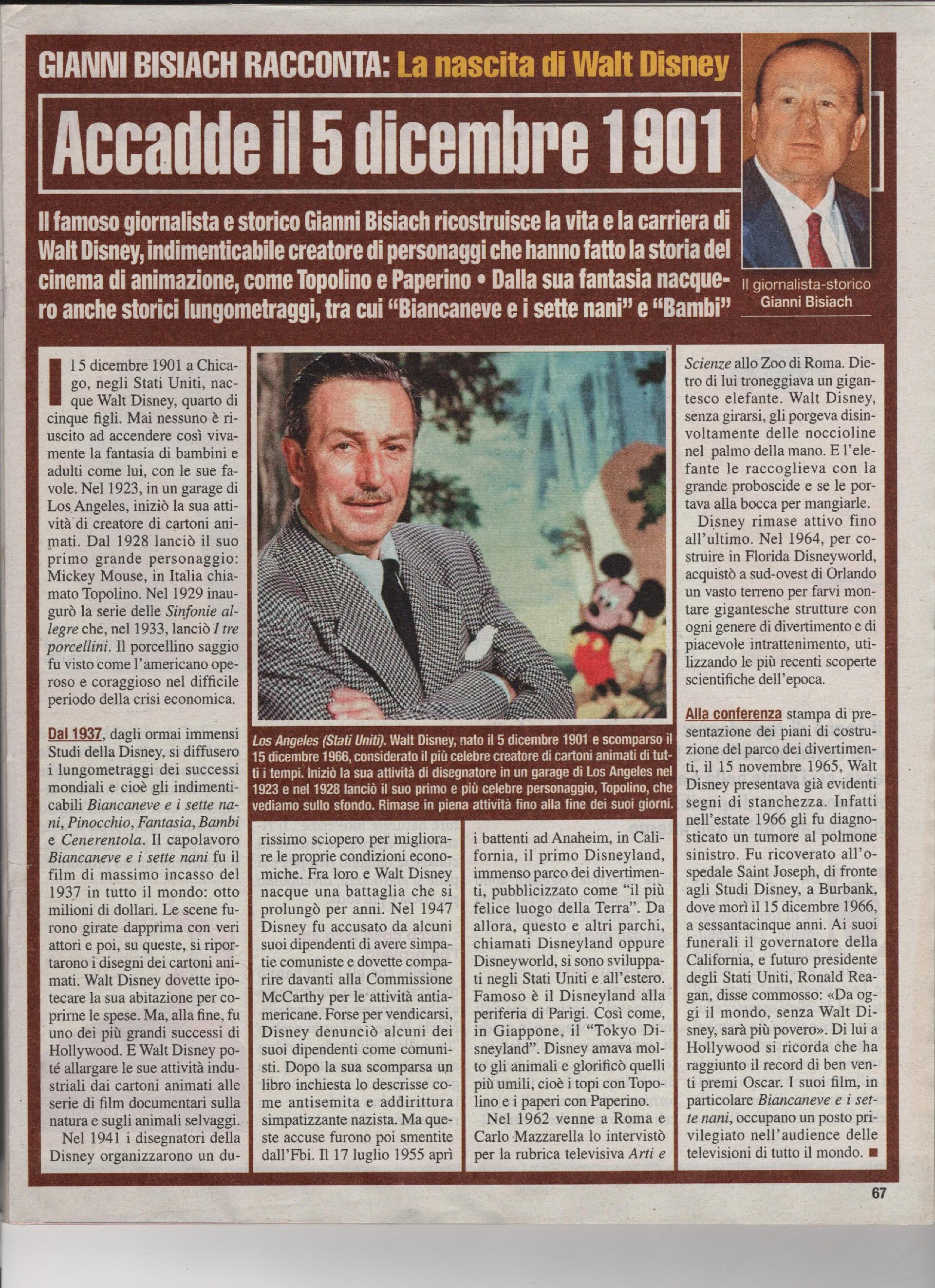 La nascita di Walt Disney