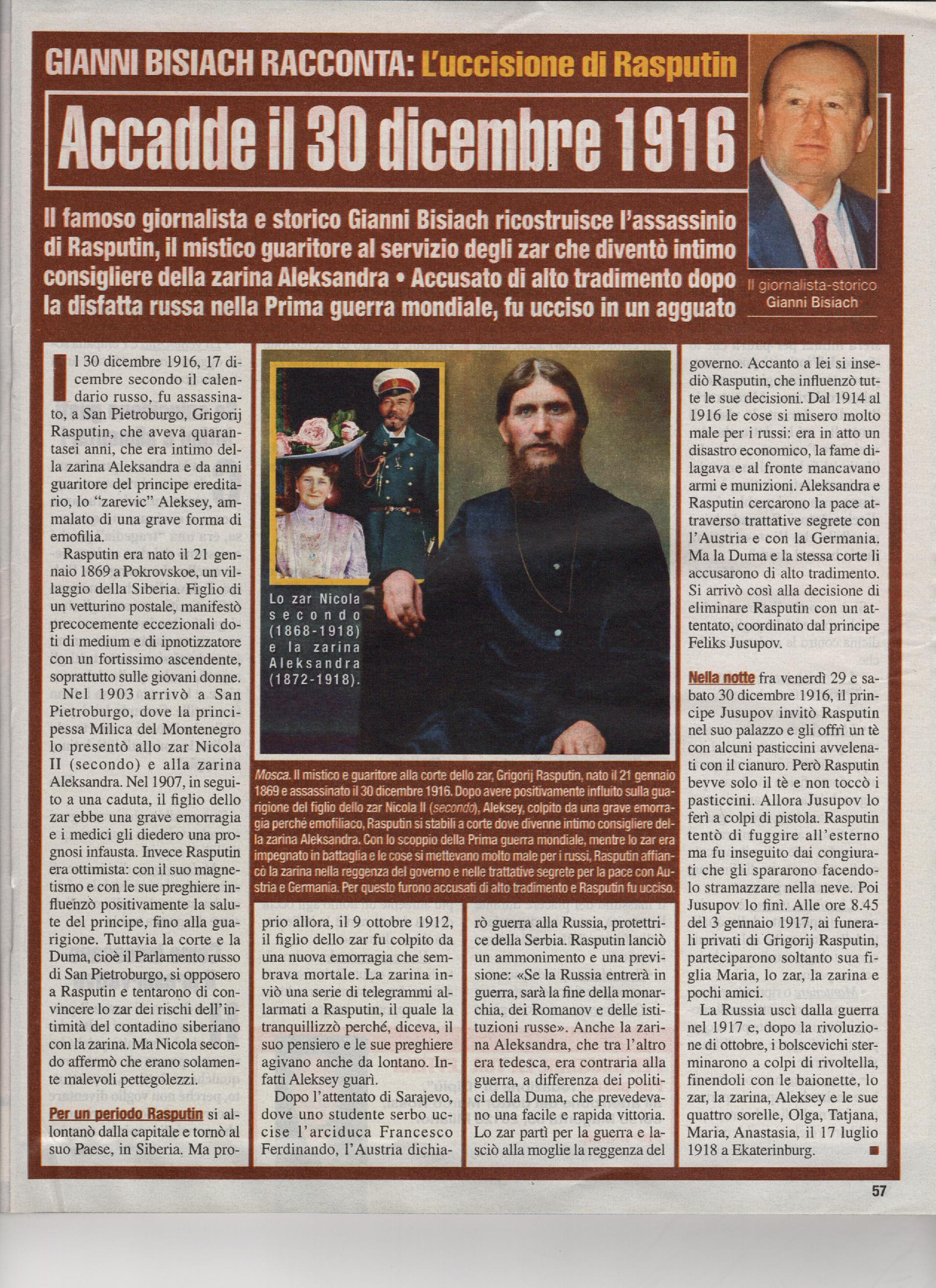 L'uccisione di Rasputin