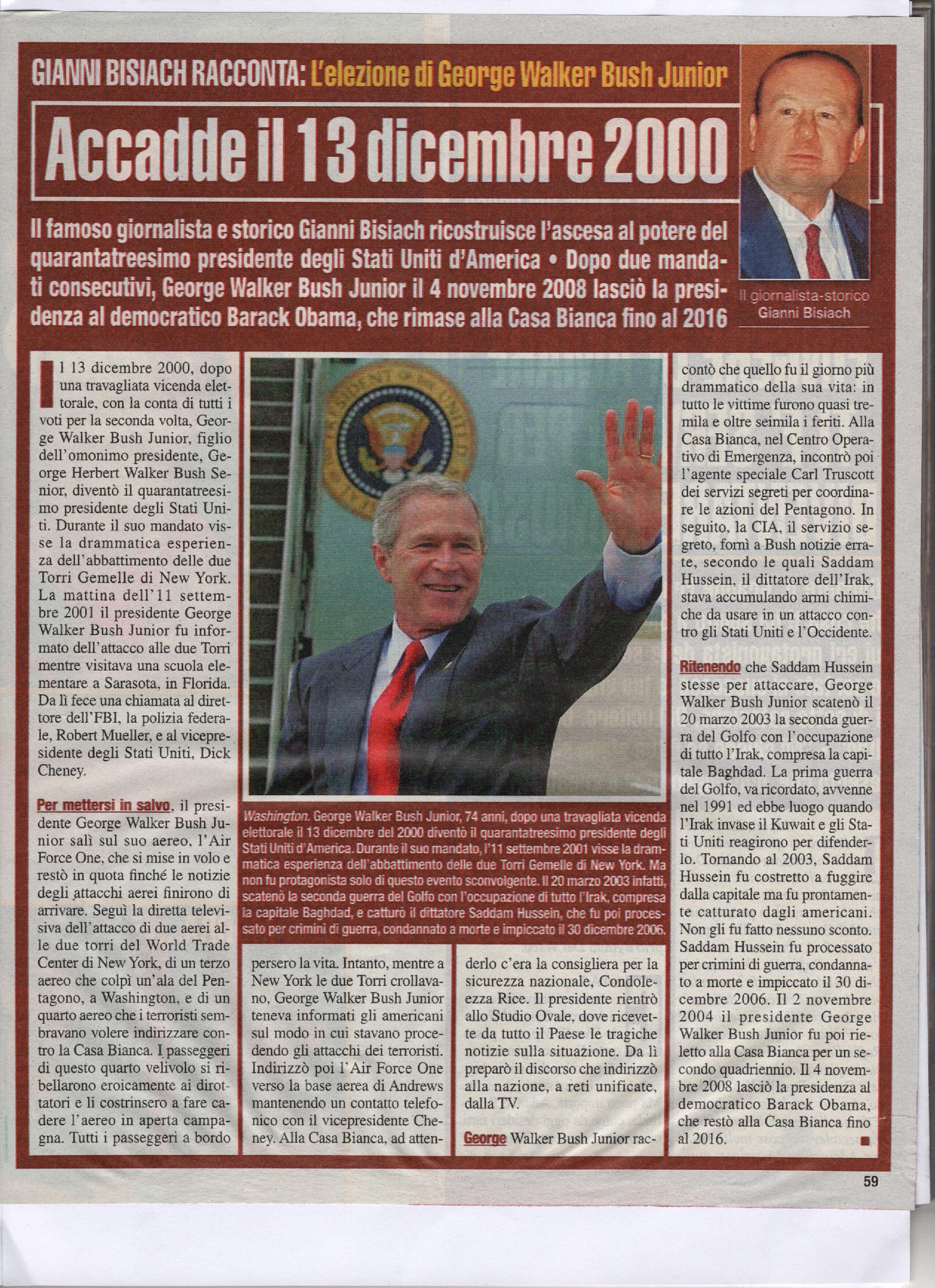 L'elezione di George Walker Bush Junior