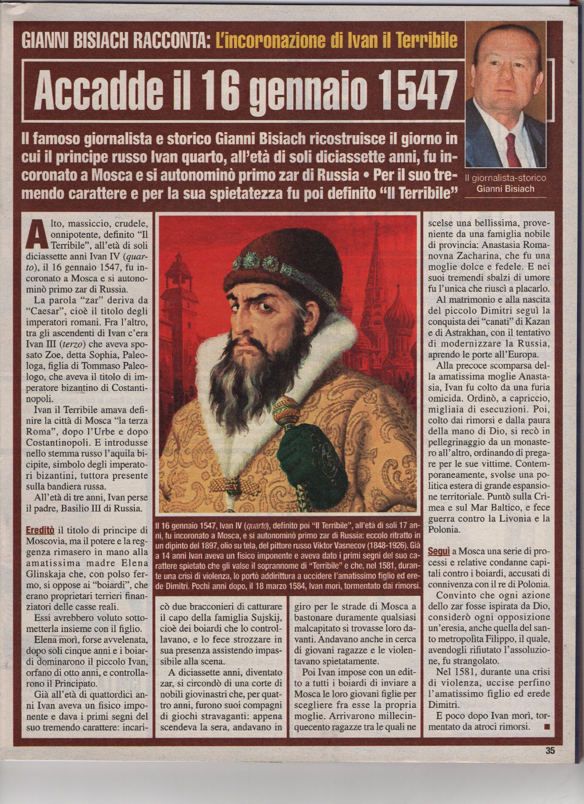 L'incoronazione di Ivan il terribile