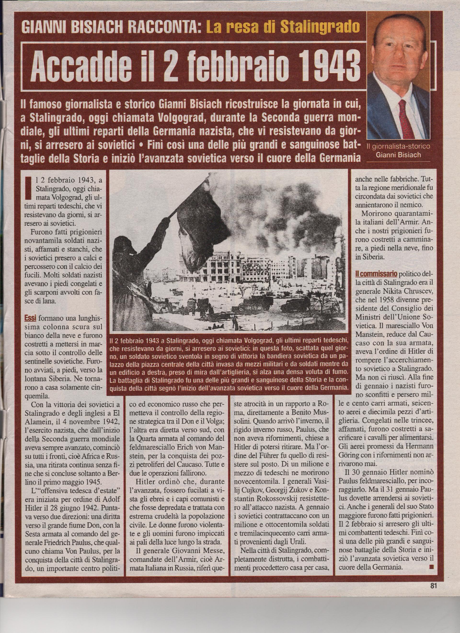 La resa di Stalingrado
