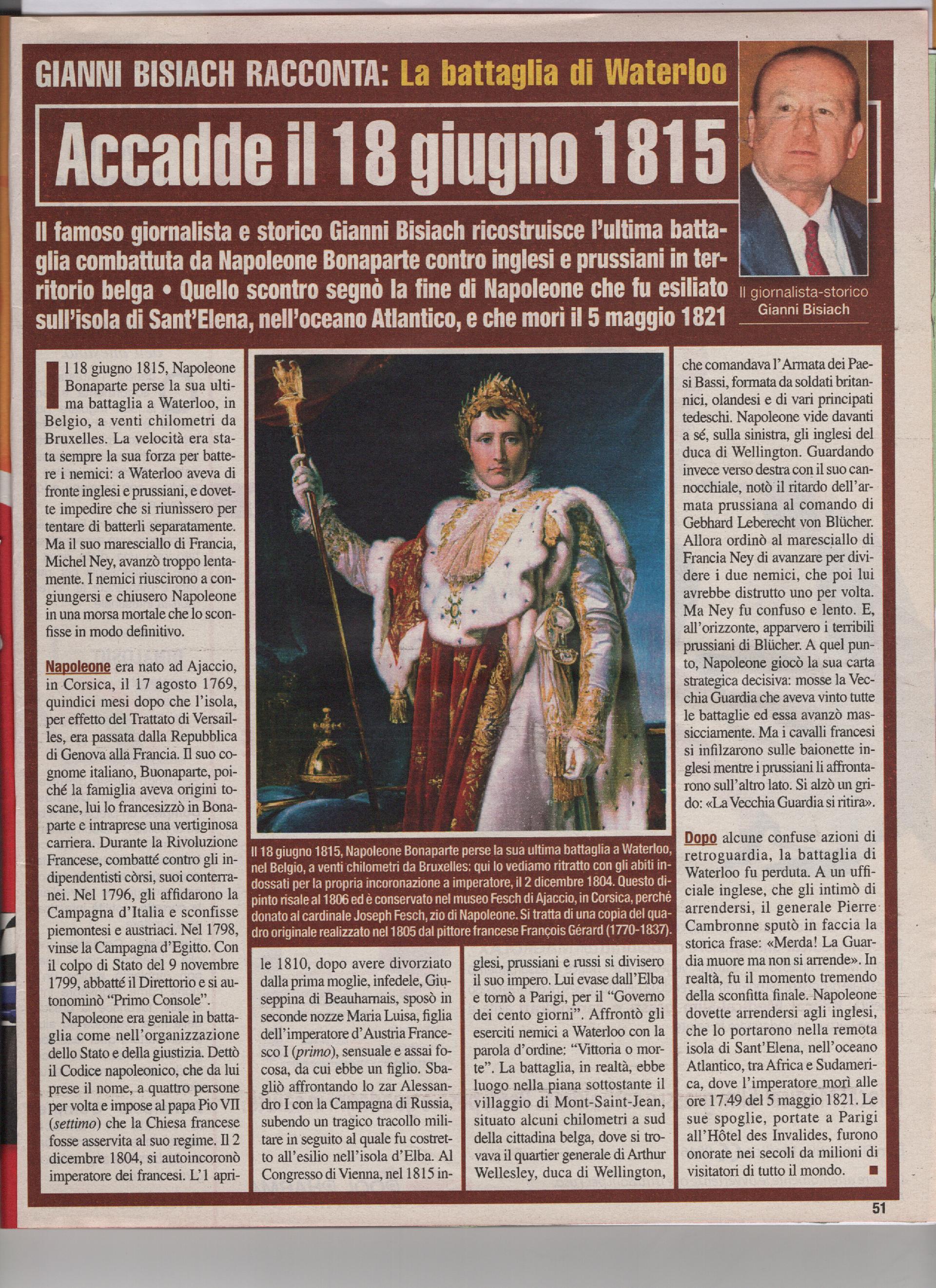 La battaglia di Waterloo