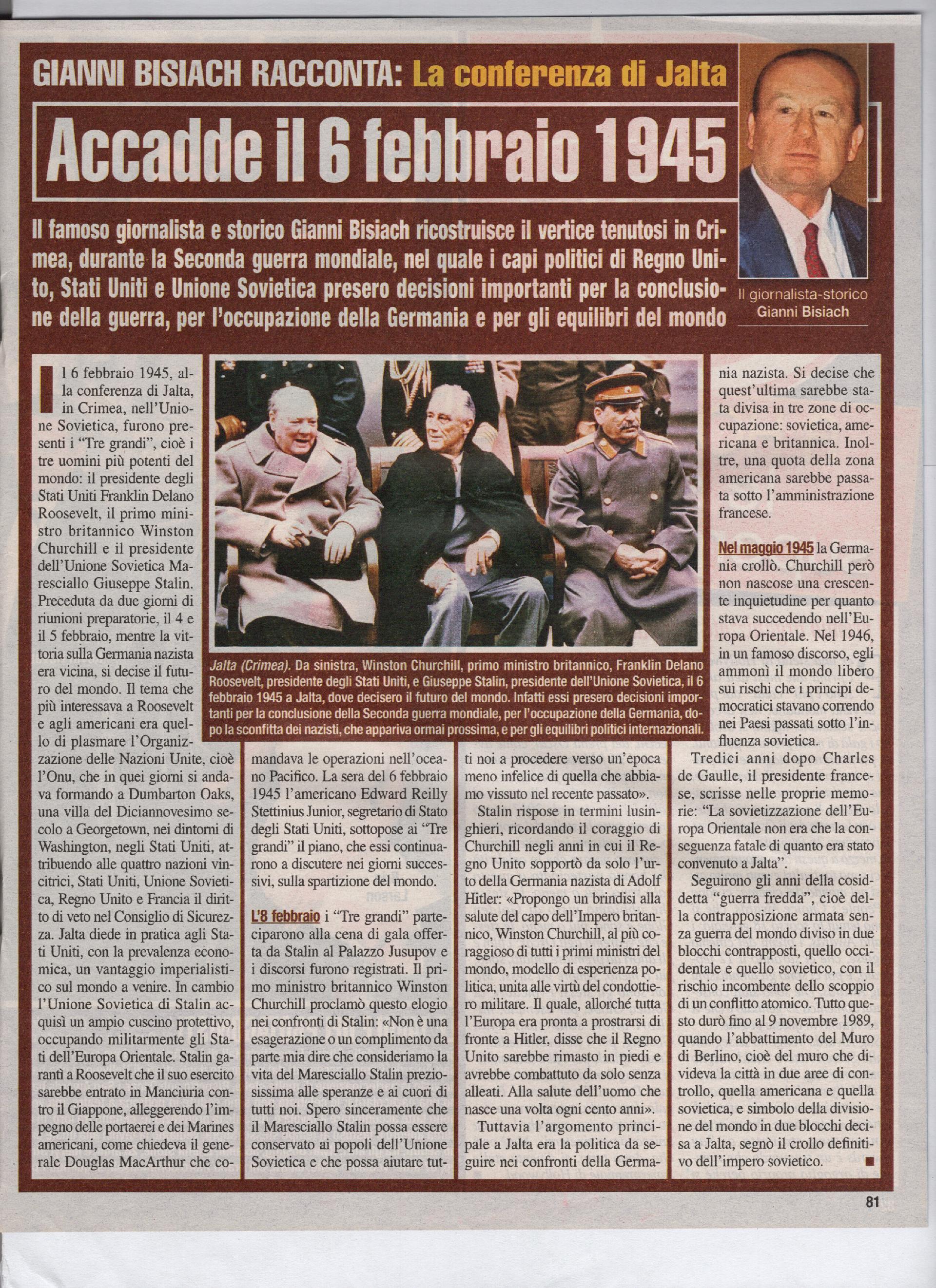 La Conferenza di Jalta