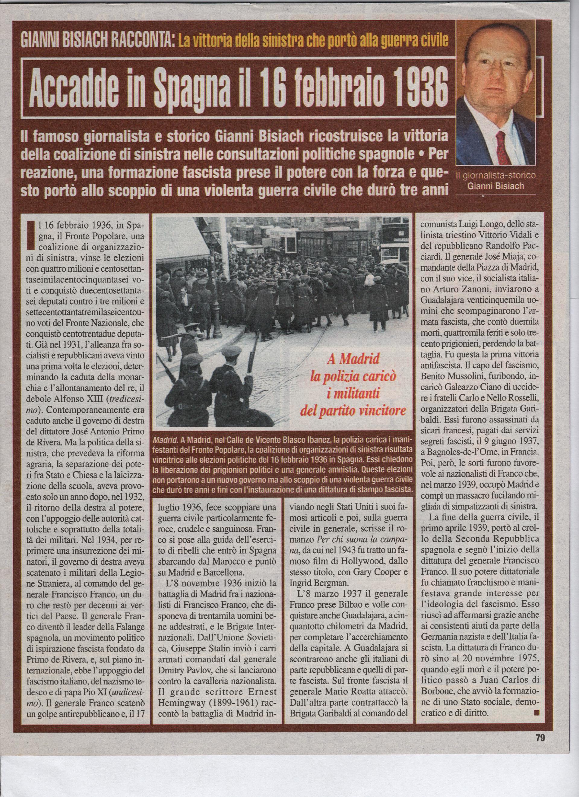 La vittoria della sinistra che portò alla guerra civile