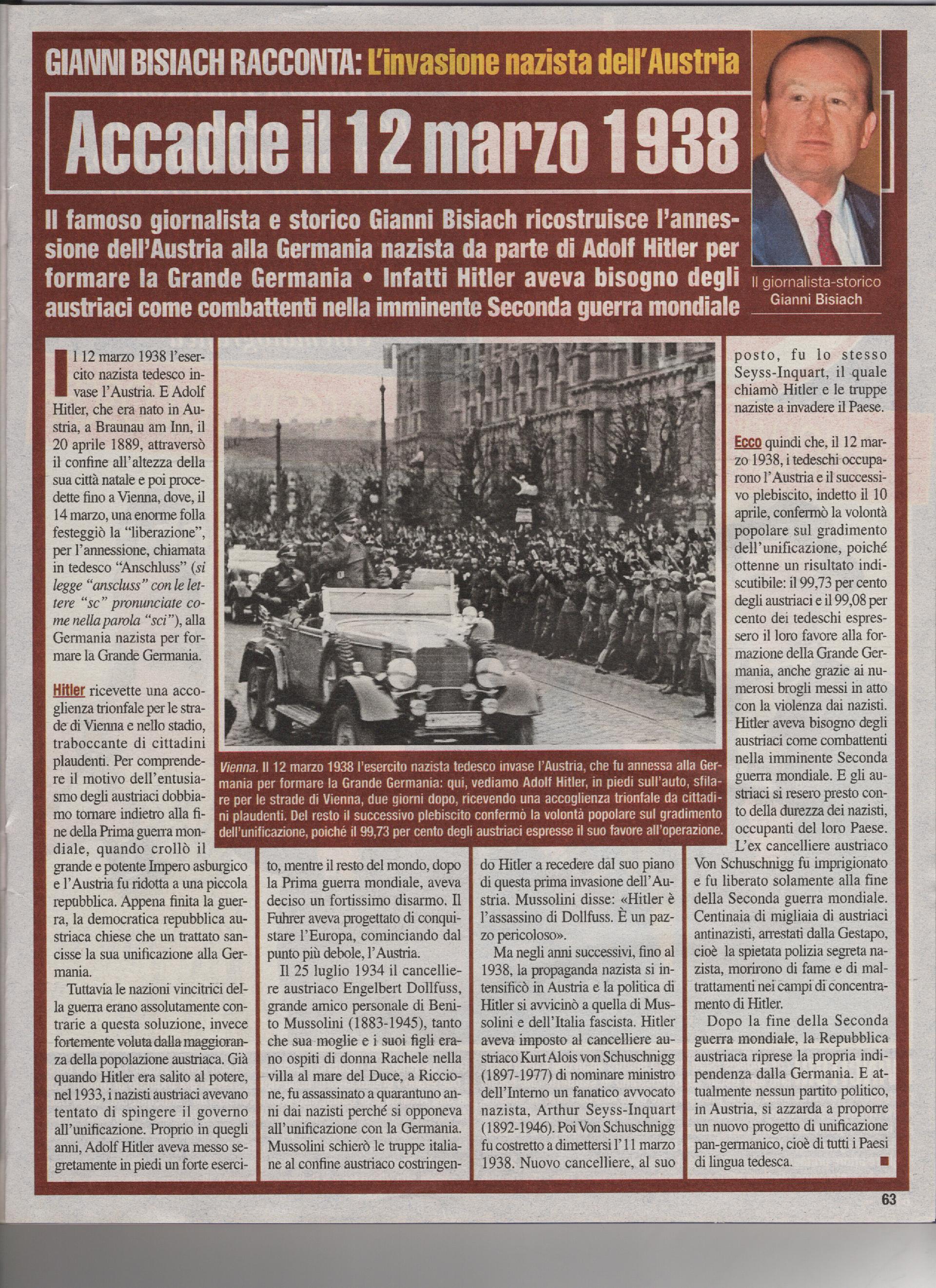 L'invasione nazista dell'Austria
