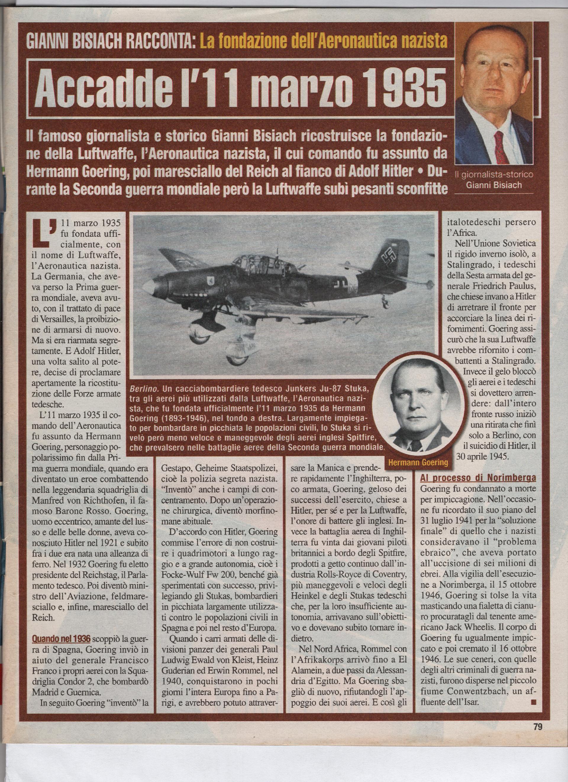 La fondazione dell'Aeronautica nazista