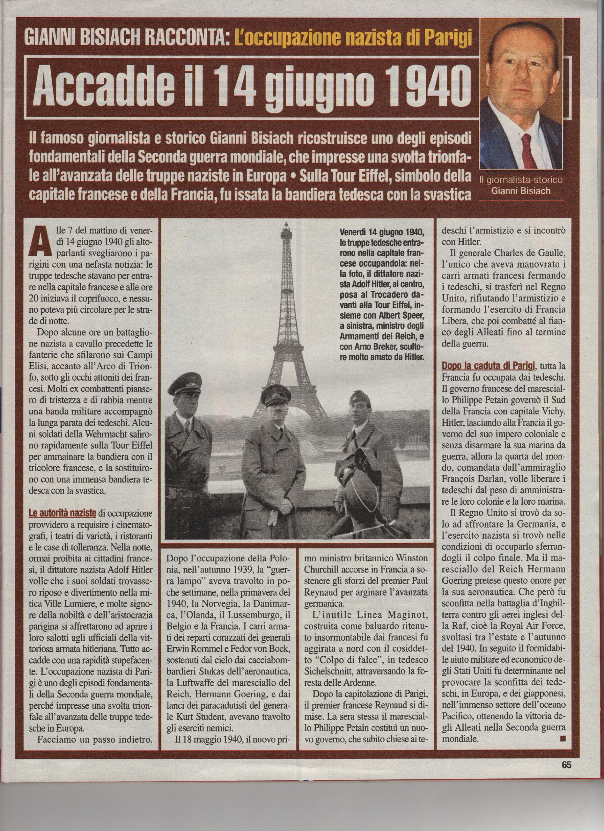 l'occupazione nazista di Parigi