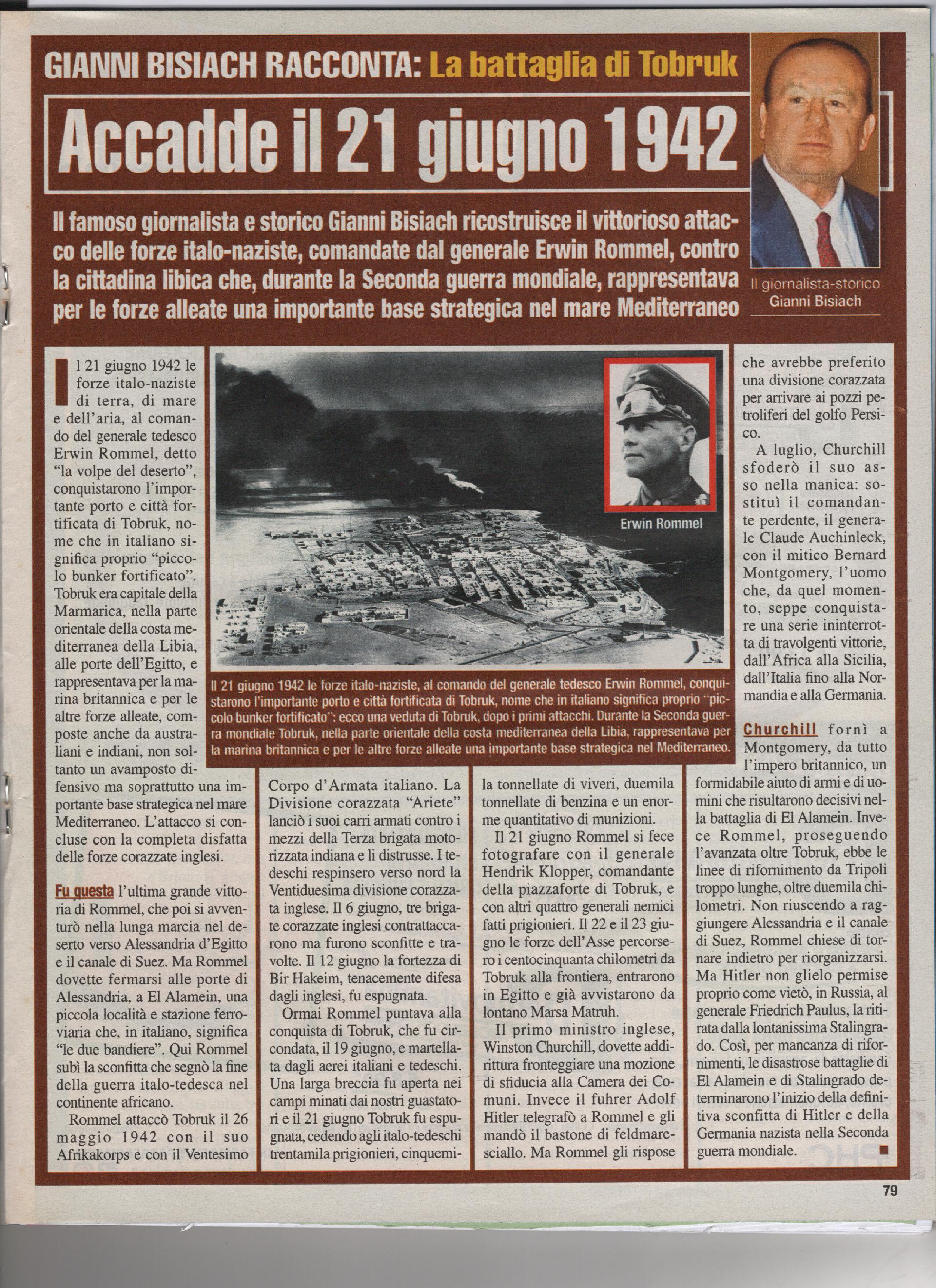 La battaglia di Tobruk