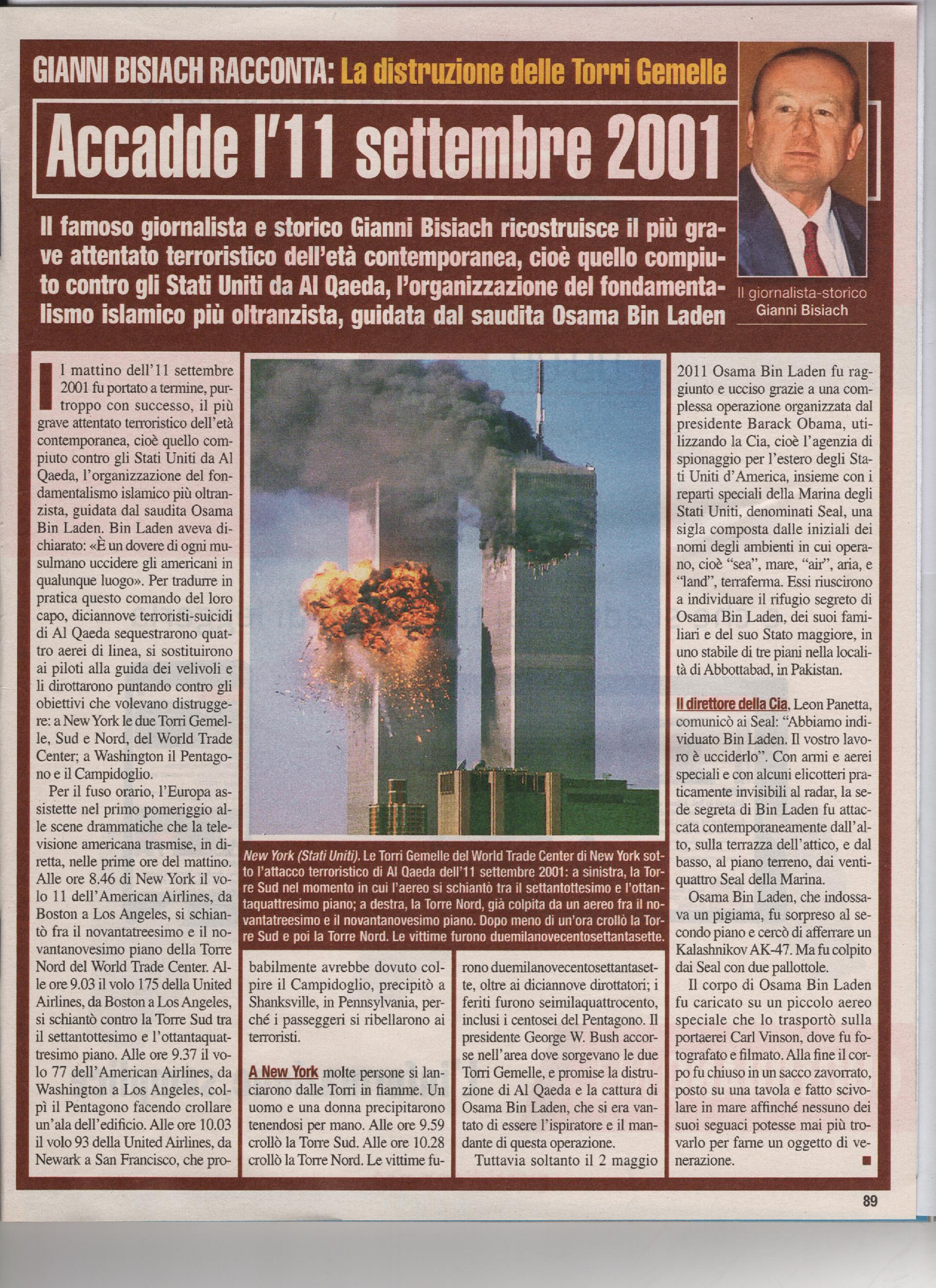 La distruzione delle Torri Gemelle