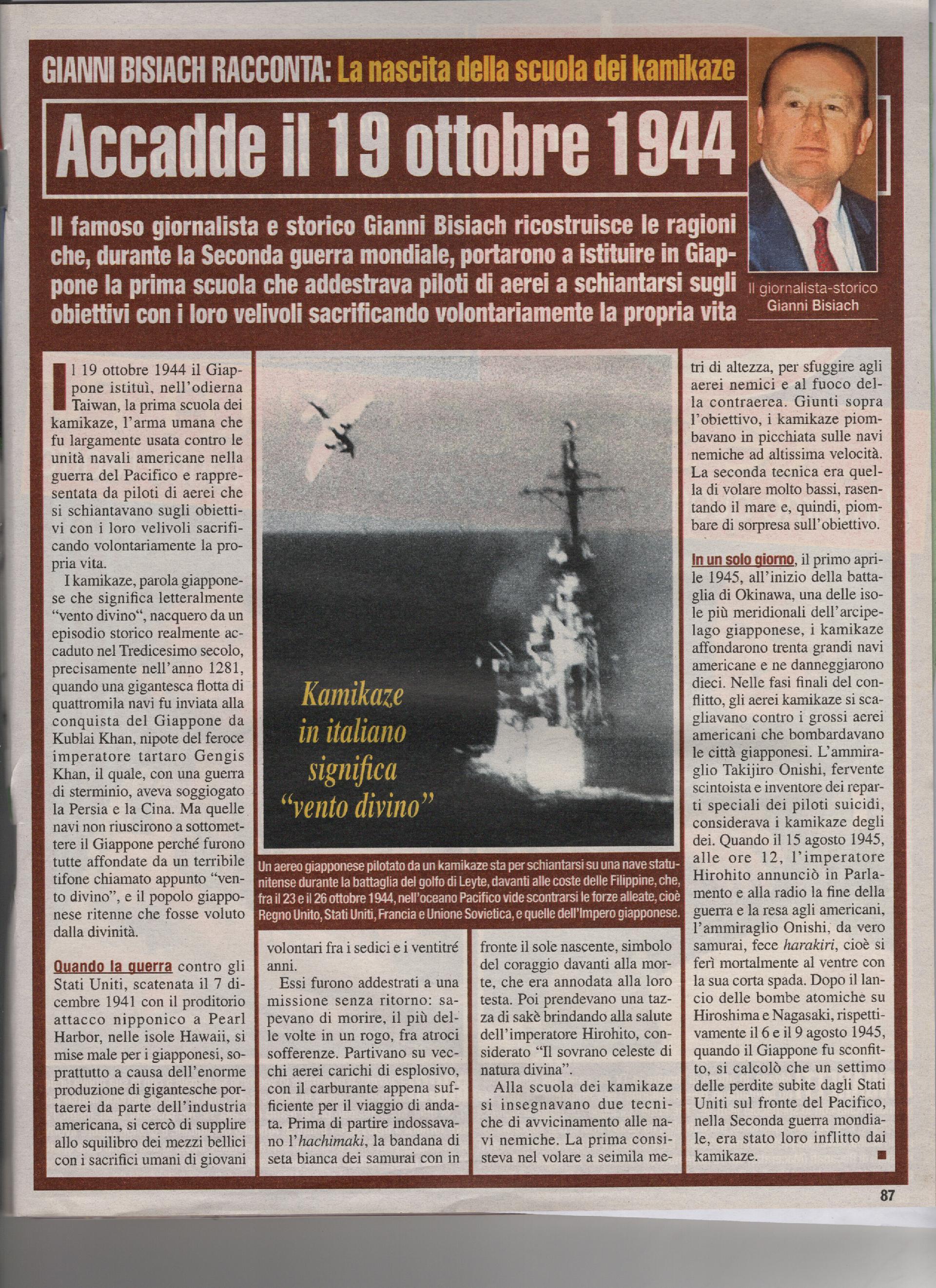La nascita della scuola dei Kamikaze