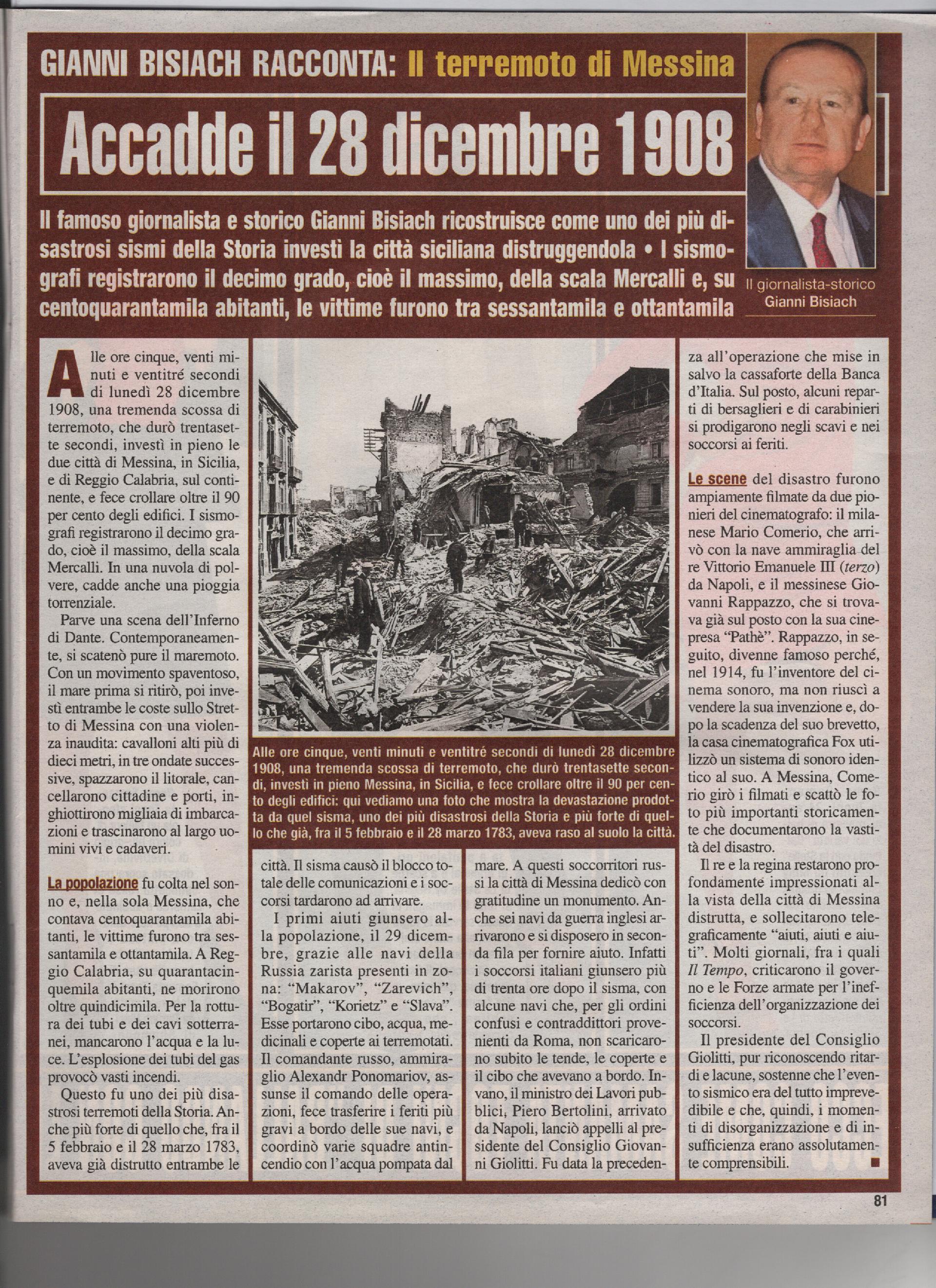 Il terremoto di Messina