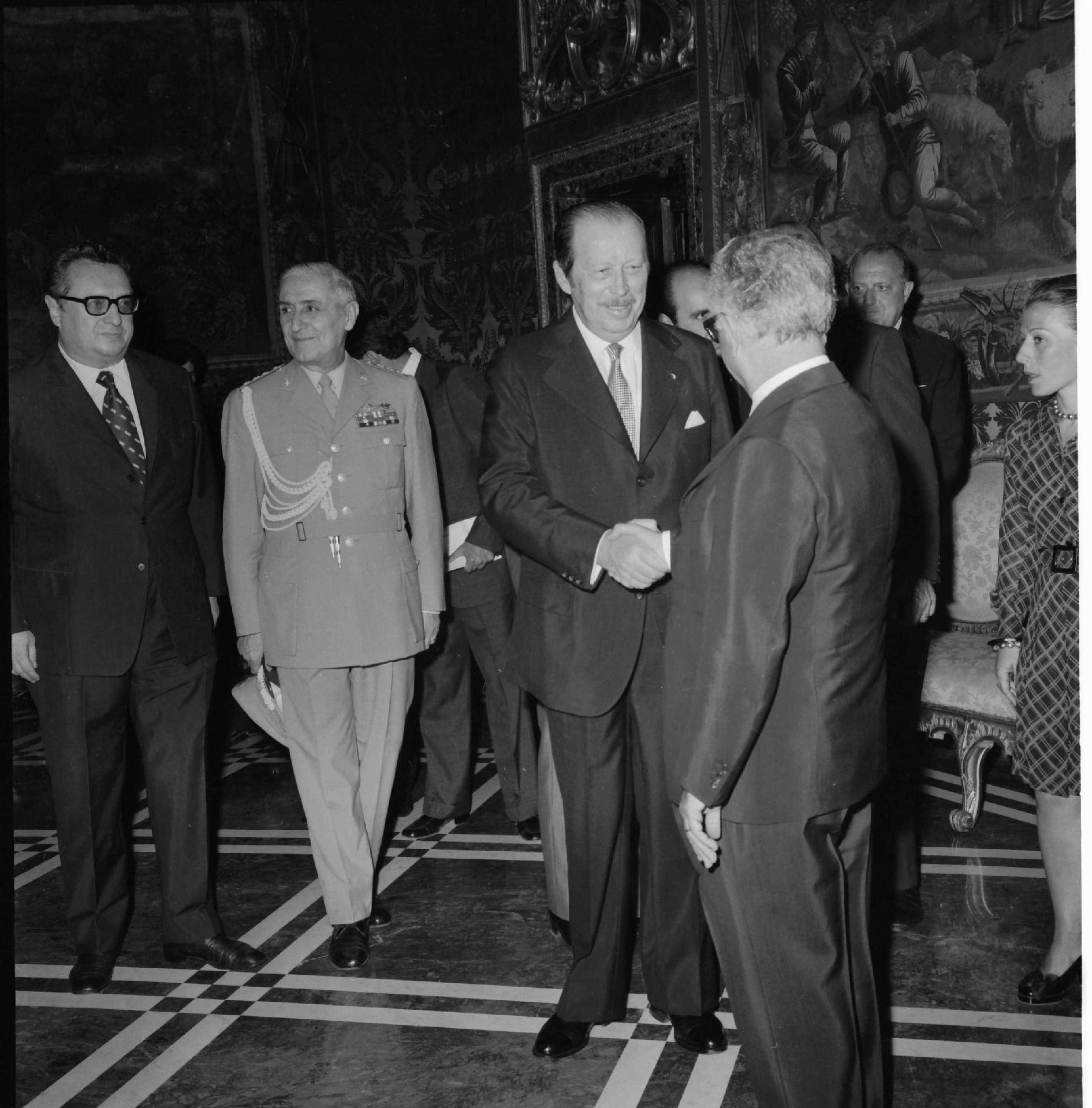 Incontro del Presidente della Repubblica Giovanni Leone con Sua Eccelenza il Generale Alfredo Stroessner Presidente della Repubblica del Paraguay
