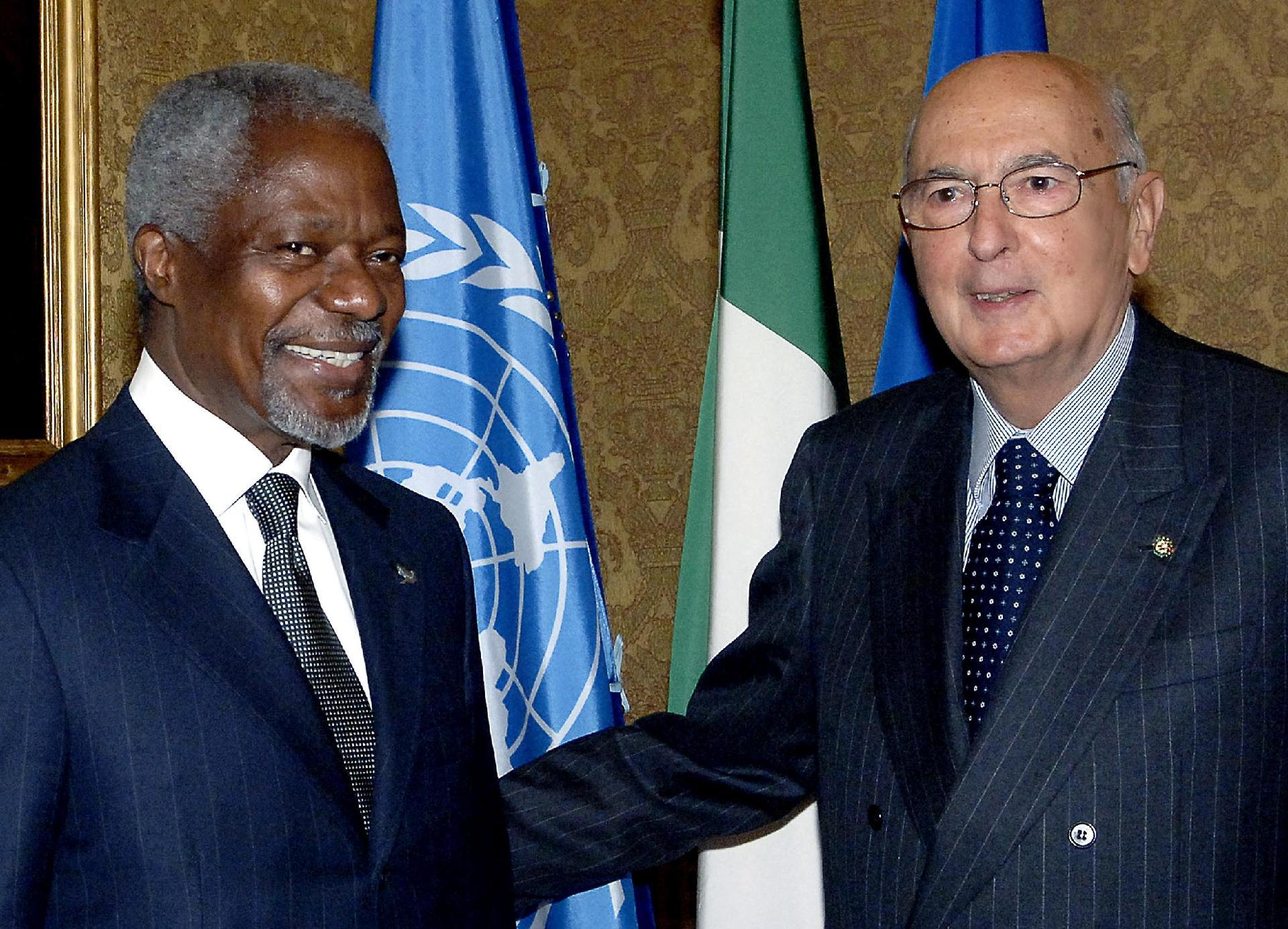 Incontro con il Segretario generale delle Nazioni Unite, S.E. il Signor Kofi ANNAN