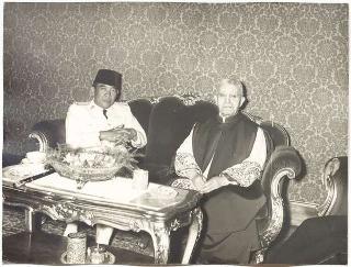 Incontro del Presidente della Repubblica Gronchi con il Presidente della Repubblica d'Indonesia S.E. il dottor Sukarno
