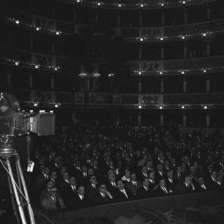 Napoli, Teatro San Carlo: discorso commemorativo del Presidente della Repubblica Giuseppe Saragat in occasione del I centenario della nascita di Benedetto Croce