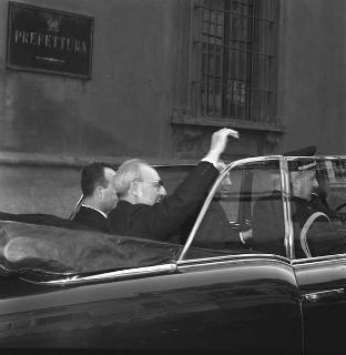 Viaggio del Presidente della Repubblica Giuseppe Saragat a Milano e a Parma per il centenario della nascita di Arturo Toscanini