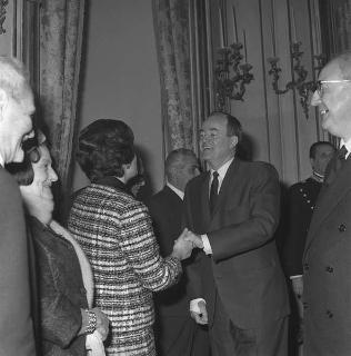 Colloquio del Presidente della Repubblica Giuseppe Saragat con Hubert Humphrey, Vice Presidente degli Stati Uniti e colazione offerta in suo onore