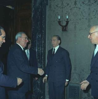 Visita in forma privata del Presidente della Repubblica Giuseppe Saragat al Governatore della Banca d'Italia