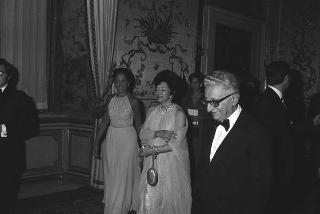 Pranzo in onore della Principessa Shams Pahlavi, sorella dello Scià di Persia offerto dal Presidente della Repubblica Giovanni Leone