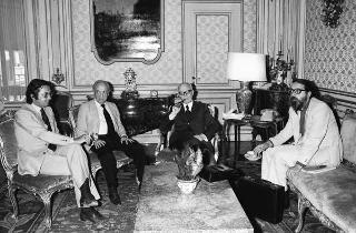 Udienza privata del Presidente della Repubblica Sandro Pertini con  Giuliano Vassalli, Ruggero Orlando e Domenico Bartoli