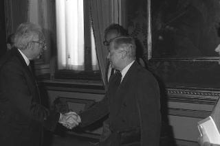 Incontro del Presidente della Repubblica Francesco Cossiga con il Presidente della Repubblica di Slovenia Milan Kucan