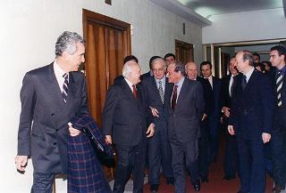 Roma, Palazzo della Corte dei conti: intervento del Presidente della Repubblica in forma ufficiale all'inaugurazione dell'Anno giudiziario della Corte dei conti per il 1996