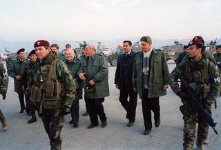 Intervento del Presidente della Repubblica per un incontro con il contingente italiano dell'IFOR a Sarajevo