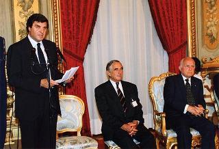 Giorgio Fossa, presidente della Confindustria, con il Consiglio dei presidenti delle Confederazioni industriali d'Europa (UNICE)
