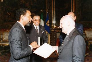 Kenneth George Anthony Hill, nuovo ambasciatore di Giamaica: presentazione lettere credenziali