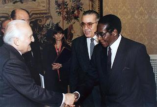 Incontro con il Presidente della Repubblica dello Zimbabwe Robert Mugabe